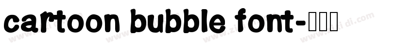 cartoon bubble font字体转换